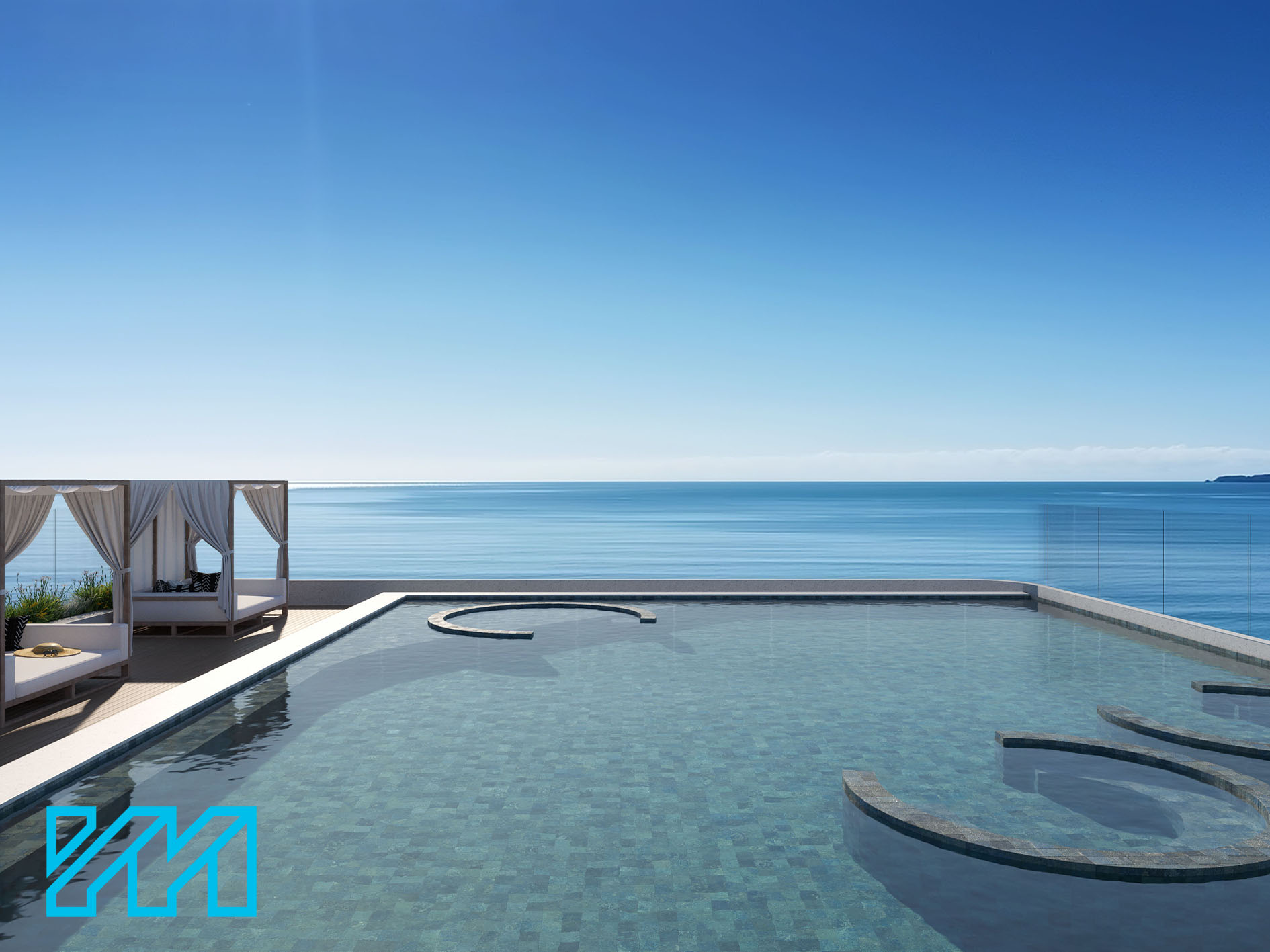 George VI Residencial - George VI - piscina externa